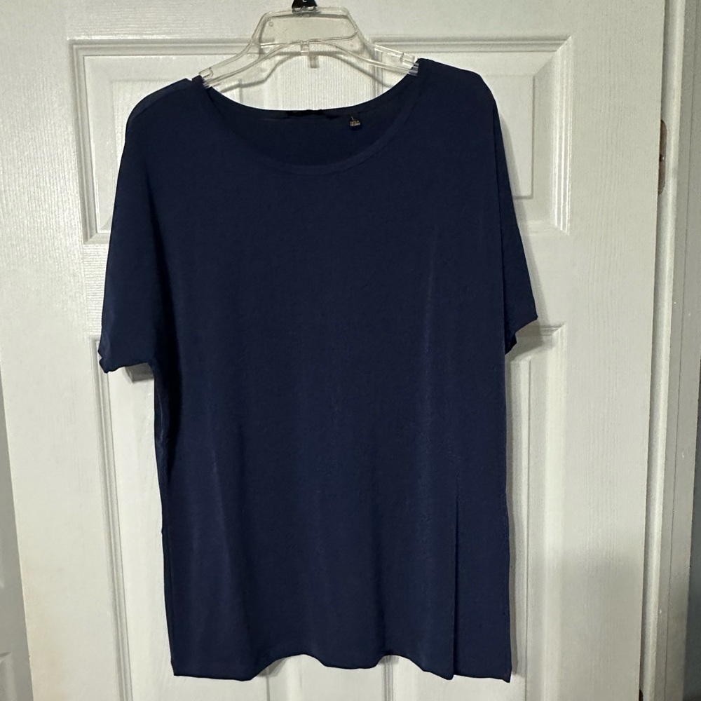 NWT Iman Short Sleeved Ponte Knit Top